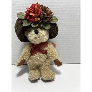 Boyds Bears Plush Miss Hedda Bearmore Vintage Jointed Hat Mum Stuffed Animal Toy
